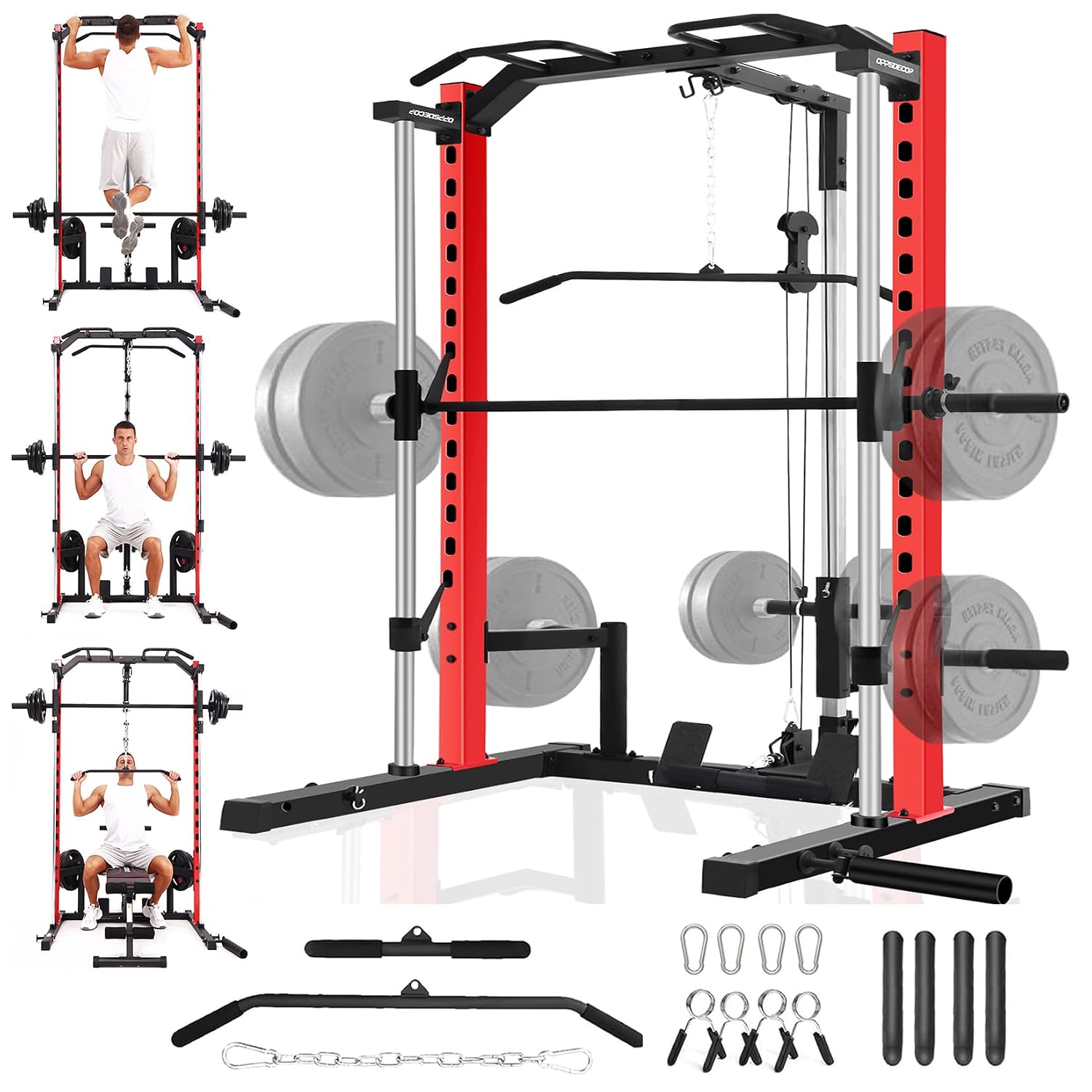 Home Gym One Machine - Smith Machine All-in-One con Power Rack,