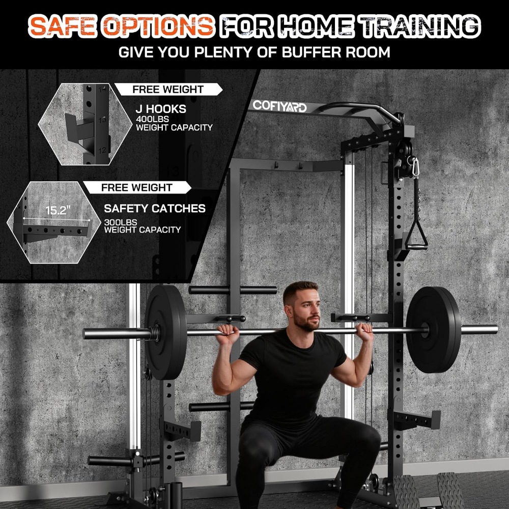 Rack multifunzione per squat c - Home Gym Cable Pulley System recensione e prezzo