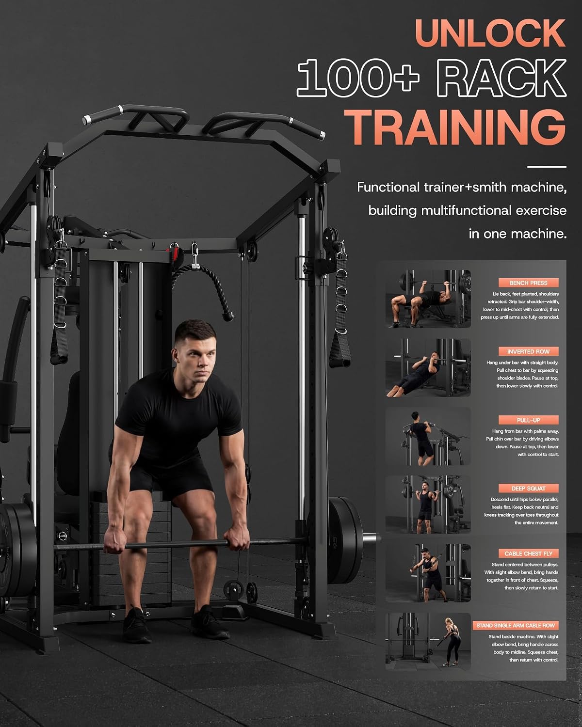 DM01 Dual-Station Smith Machin - Home Gym One Machine recensione e prezzo