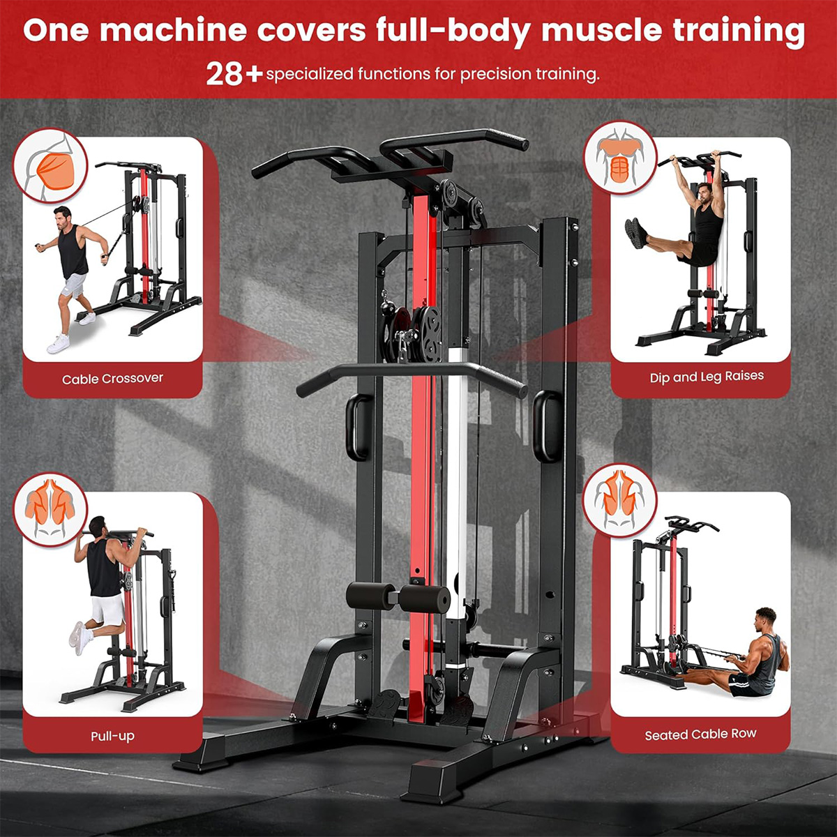 Pooboo Home Gym Machine - Sist - Home Gym Lat Pulldown Machine recensione e prezzo