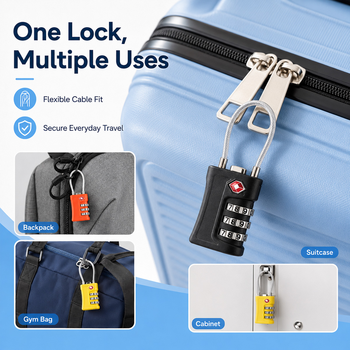 Lucchetto TSA Approvato con Co - Home Gym Necessities recensione e prezzo
