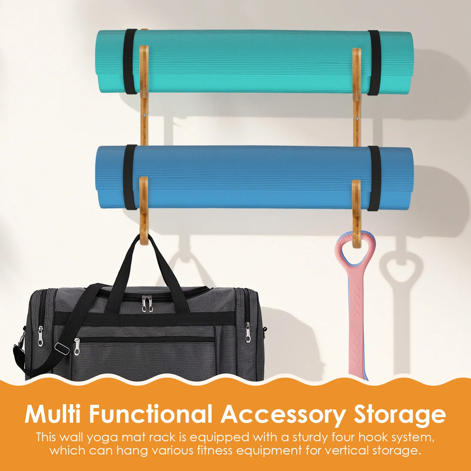 2 Pezzi Porta Tappetini Yoga d - Home Gym On Carpet recensione e prezzo