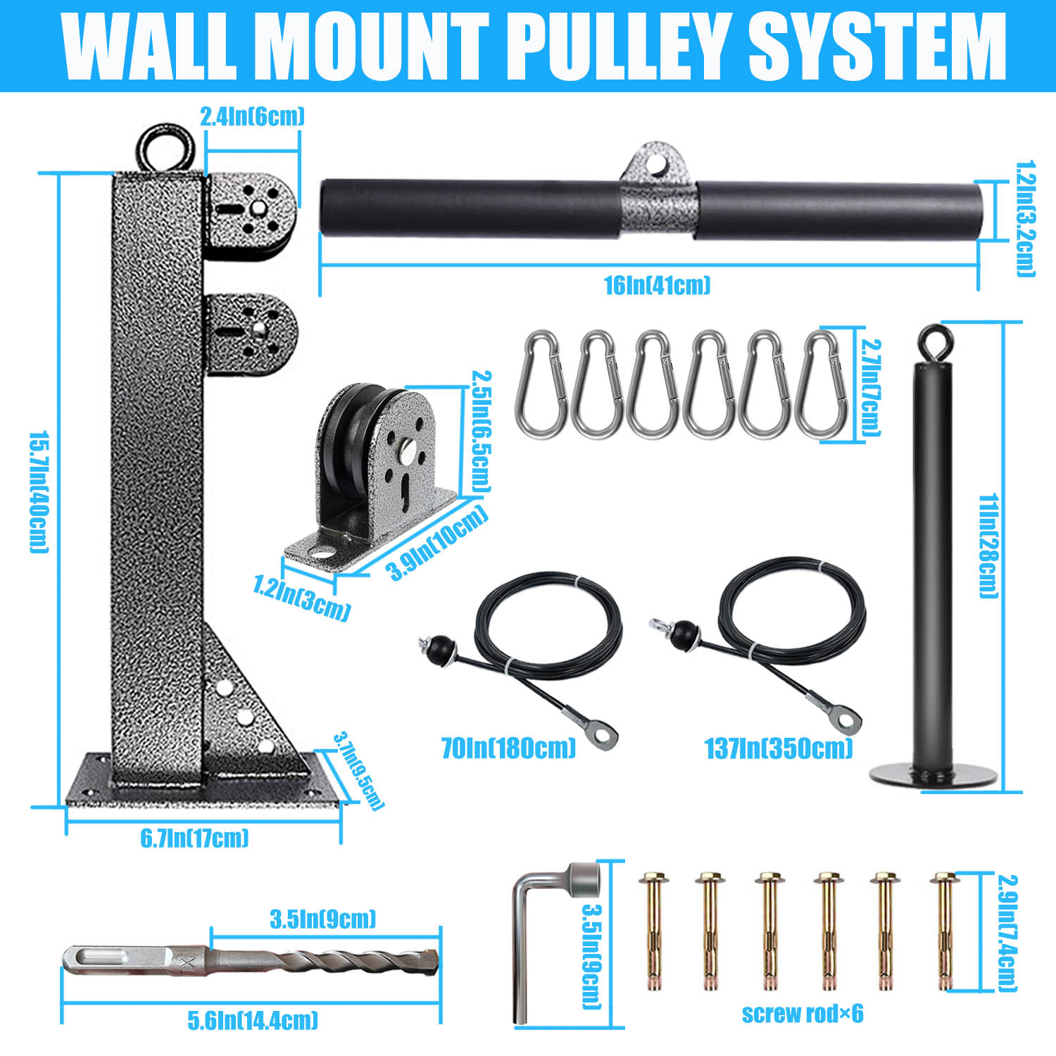 Sistema di pulegge per montagg - Home Gym Cable Pulley System recensione e prezzo